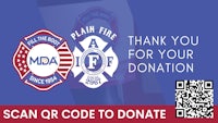 a scan qr code to donate to the mda