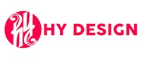 hy design logo on a white background